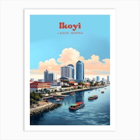 Ikoyi Lagos Nigeria Island Travel Art Art Print