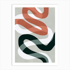 Expressionist lines 2 1 Art Print