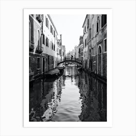 Canal Crossing Venice Art Print