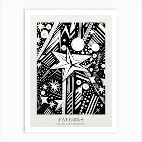 Patterns Abstract Black And White 3 Poster Art Print