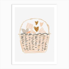 Basket Of Love Art Print