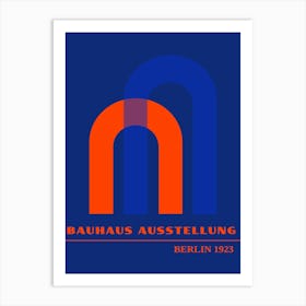 Bauhaus Blue Exhibition 13 Art Print