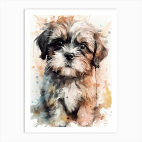 Shih Tzu Puppy Art Print