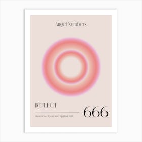 Angel Numbers 666 Art Print