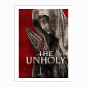 The Unholy Movie Poster In A Pixel Dots Art Style Art Print