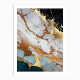 Abstract Marble Painting 1 Art Print