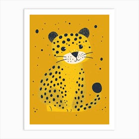 Yellow Leopard 1 Art Print