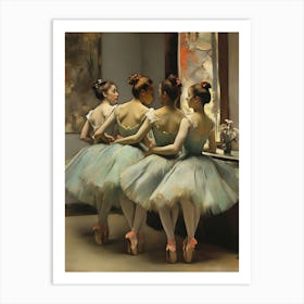 Four Ballerinas 3 Art Print