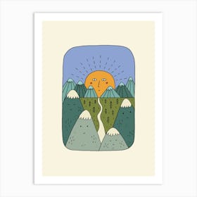 Mountain Valley Art Print