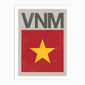 Vietnam Flag Art Print