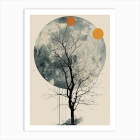 Moon Tree Art Print