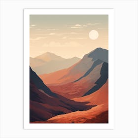 Ben Nevis Scotland 2 Hiking Trail Landscape Art Print