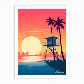 Miami Beach 2 Art Print