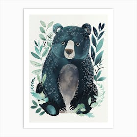 Bear In Forest Art Print