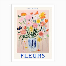 French Flower Poster Coasmos Art Print