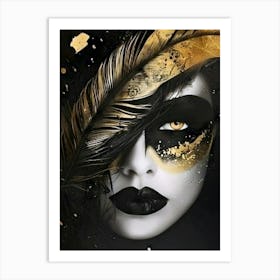 Black And Gold 2 Art Print