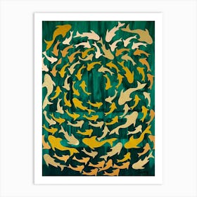 Golden fish Art Print