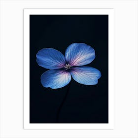 Blue Flower 10 Art Print