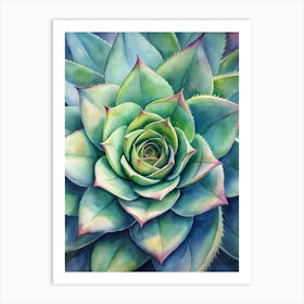 Succulent Flower Art Print