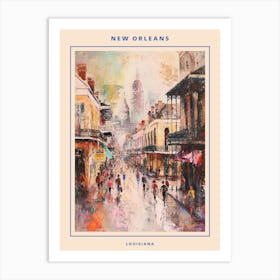 Brushstroke New Orleans Kitsch Painting Poster Art Print