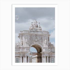 The Rua Augusta Arch in Lisbon Art Print