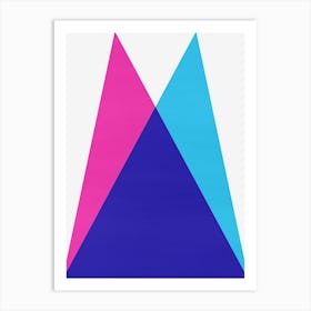 Geometric colorful planes 2 Art Print