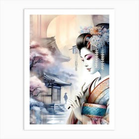 Geisha Art Print