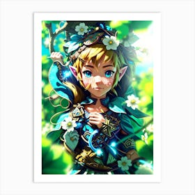 Breath Of The Wild Elf Art Print