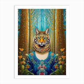 Tiger In The Forest Art Print