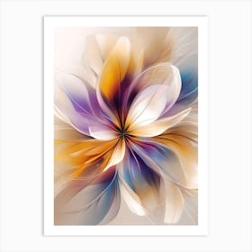 Abstract Flower Art Print