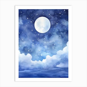 Moon In The Sky Art Print