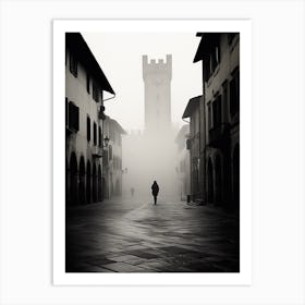 Arezzo, Italy,  Black And White Analogue Photography  4 Art Print