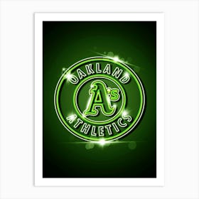 Oakland Athletics Logo Art Print