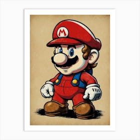 Mario Bros 2 Art Print