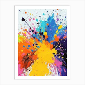 Abstract Splash Painting Art Print