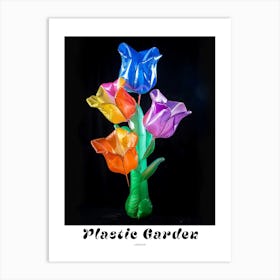 Bright Inflatable Flowers Poster Larkspur 1 Art Print