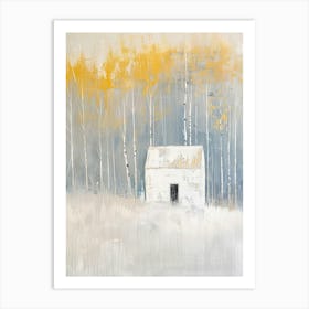 White House In The Woods Art Print