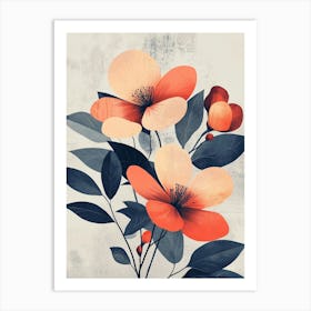 Flowers Canvas Print 1 Art Print