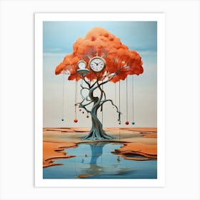 Clock Tree 1 Art Print