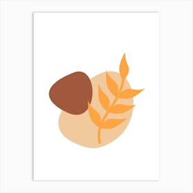 Acorns And Wheat Art Print