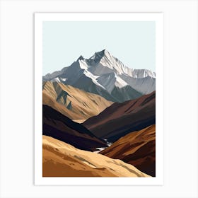 Tibetan Mountains Art Print