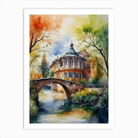 Watercolor Of A House 5 Art Print