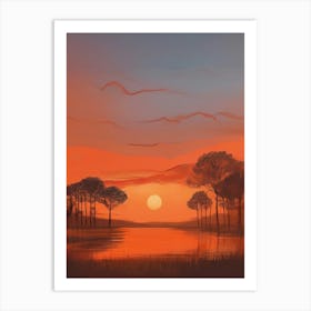 Sunset Painting 3 Art Print