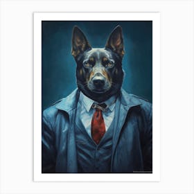 Gangster Dog German Shepherd 2 Art Print