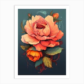 Rose Art 3 Art Print