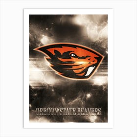 Oregon State Beavers Art Print