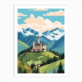 Liechtenstein Travel Illustration Art Print