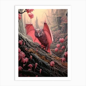 Lesser Bulldog Bat Painting 5 Art Print