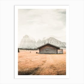 Montana Cabin Art Print