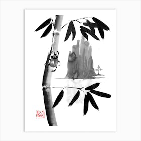 Beetle And Bamboo 02 Art Print